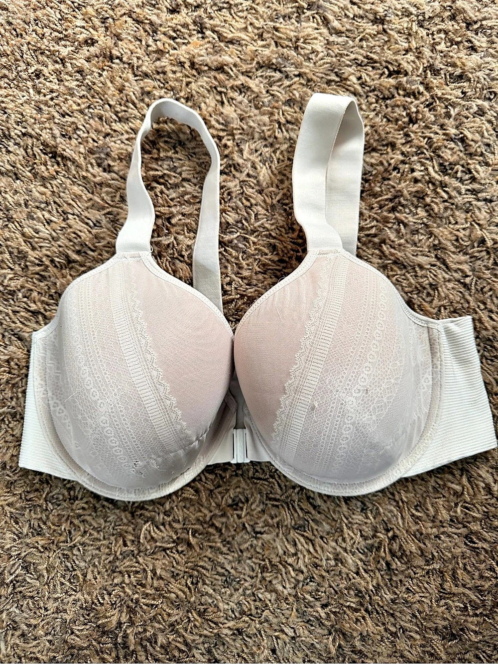 SPANX Bra-llelujah! Full Coverage Front-Closure Bra White 38D